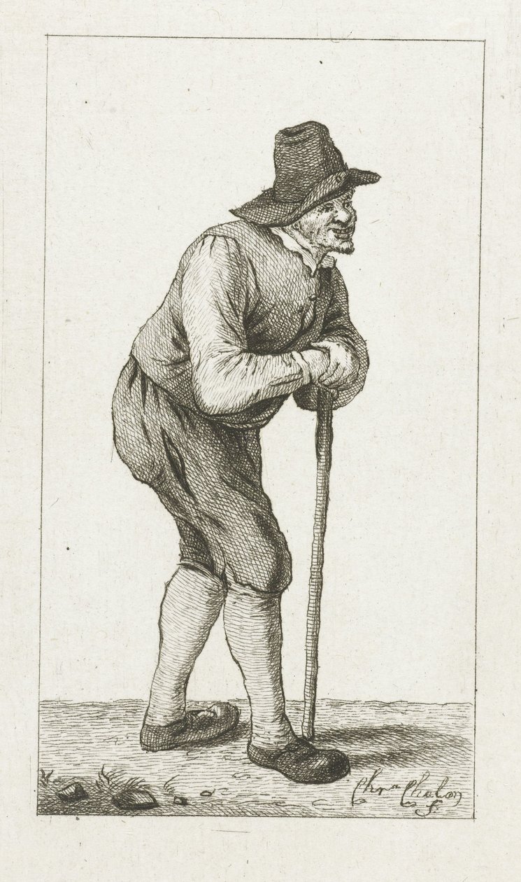 Homem encostado ao pau de Pieter de Mare