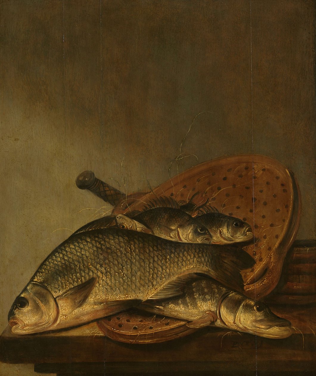 Natureza morta com peixes de Pieter de Putter