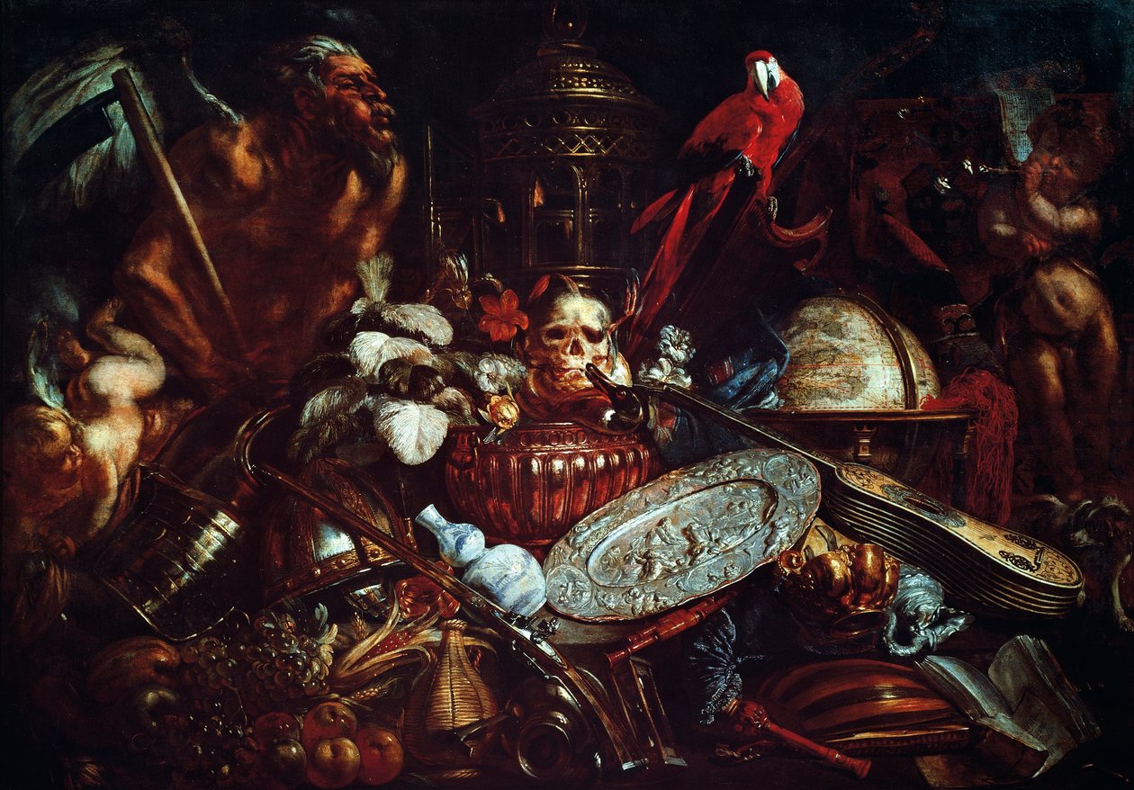 Vanitas, de Pieter Boel (1622-1674), óleo sobre tela de Pieter or Peter Boel