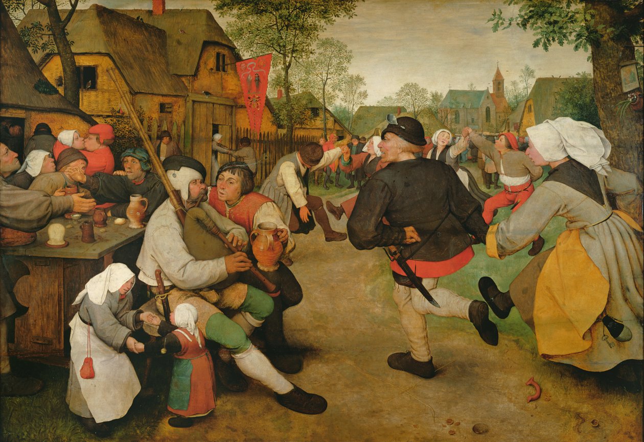 Dança camponesa de Pieter the Elder Bruegel
