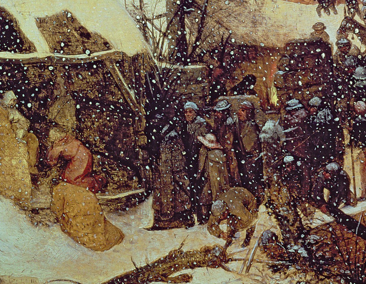 A Adoração dos Magos na neve de Pieter the Elder Bruegel