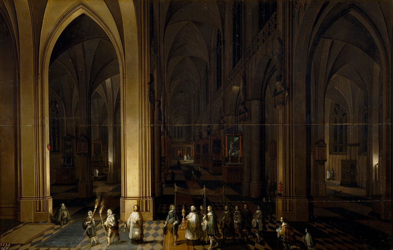 Interior de uma igreja de Pieter the Elder Neefs