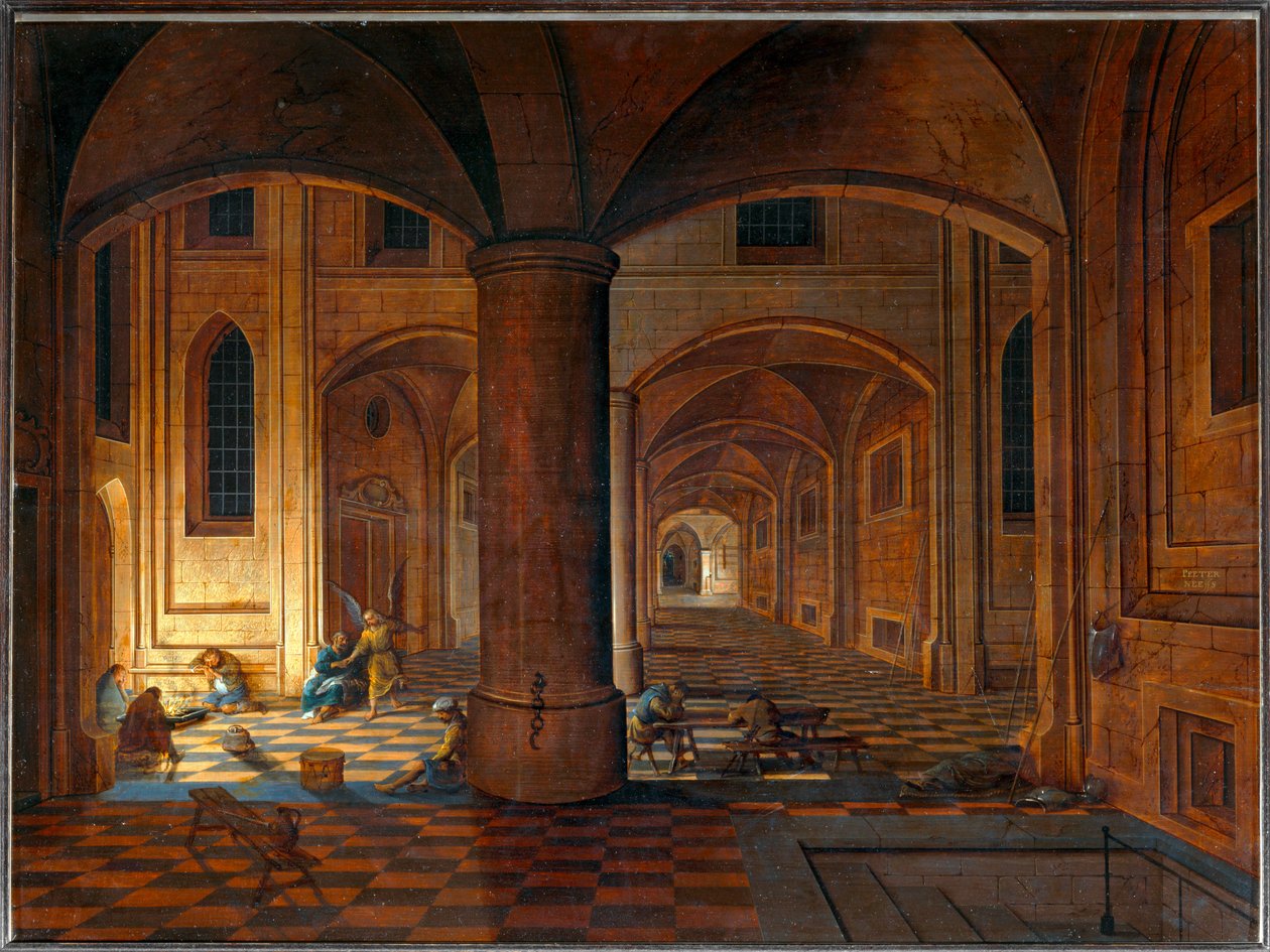 São Pedro libertado da prisão por um anjo ... de Pieter the Elder Neefs