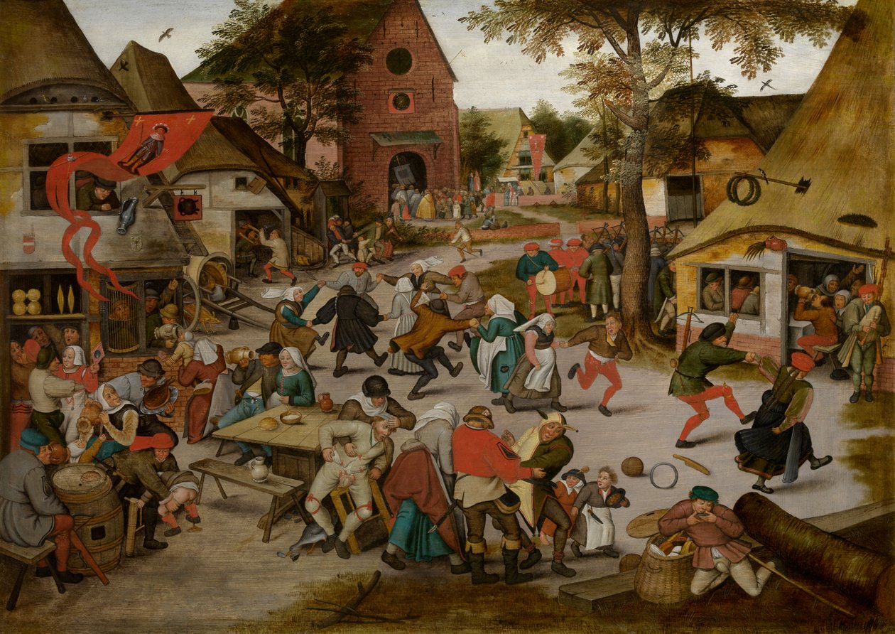 Quermesse da festa de São Jorge (óleo sobre painel) de Pieter the Younger Brueghel