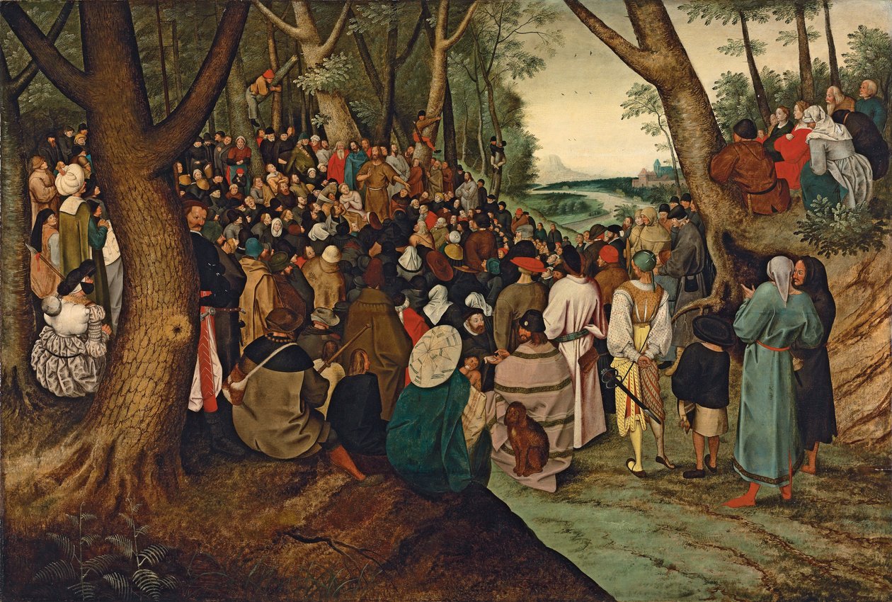 São João Batista Pregando à Multidão de Pieter Brueghel the Younger