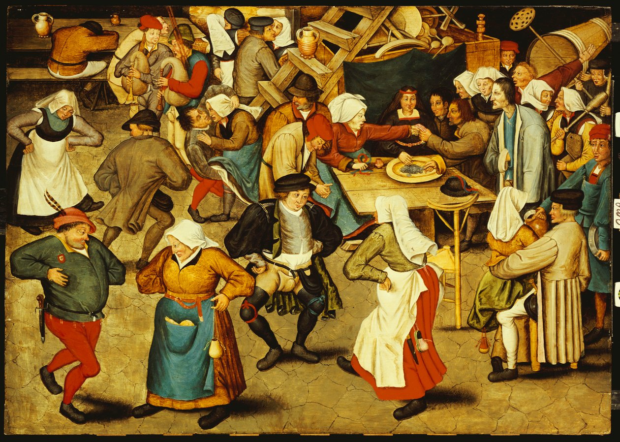 A dança interna do casamento de Pieter Brueghel the Younger