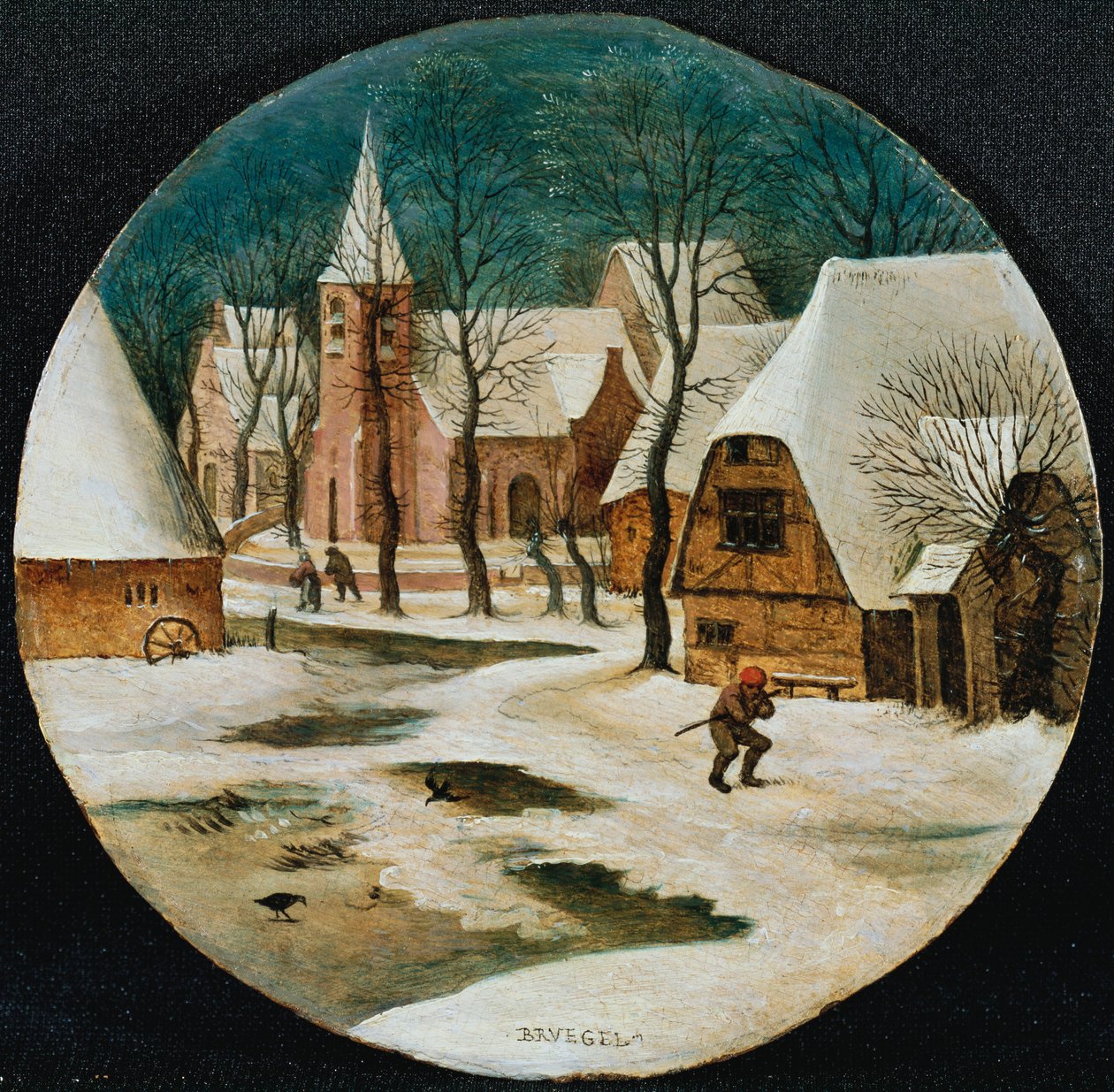 A vila no inverno de Pieter Brueghel the Younger