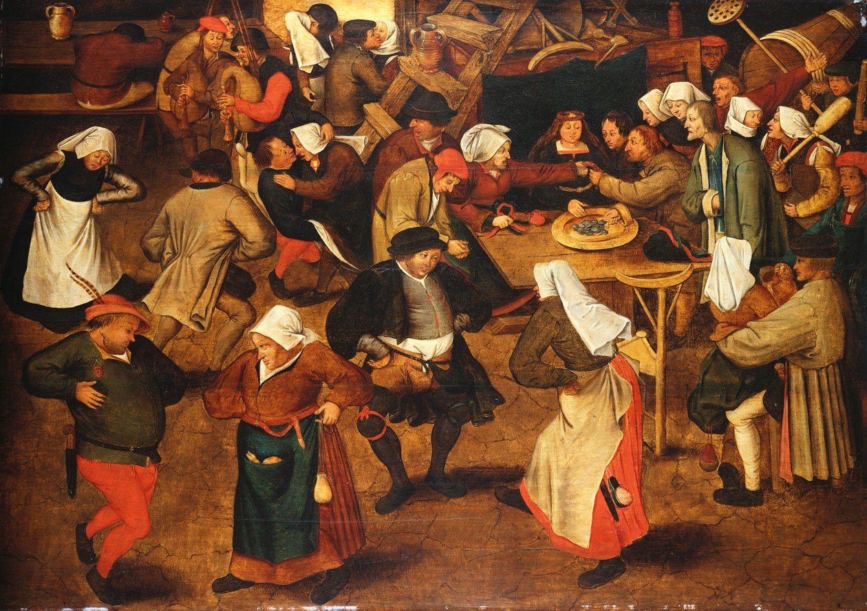 A dança do casamento de Pieter Brueghel the Younger