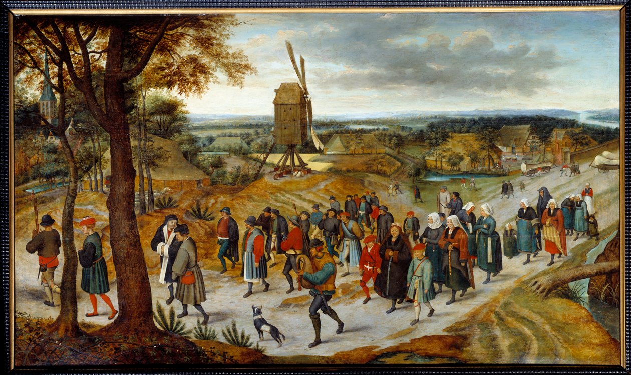 A procissão de casamento de Pieter Brueghel II o Jovem conhecido como Brueghel d