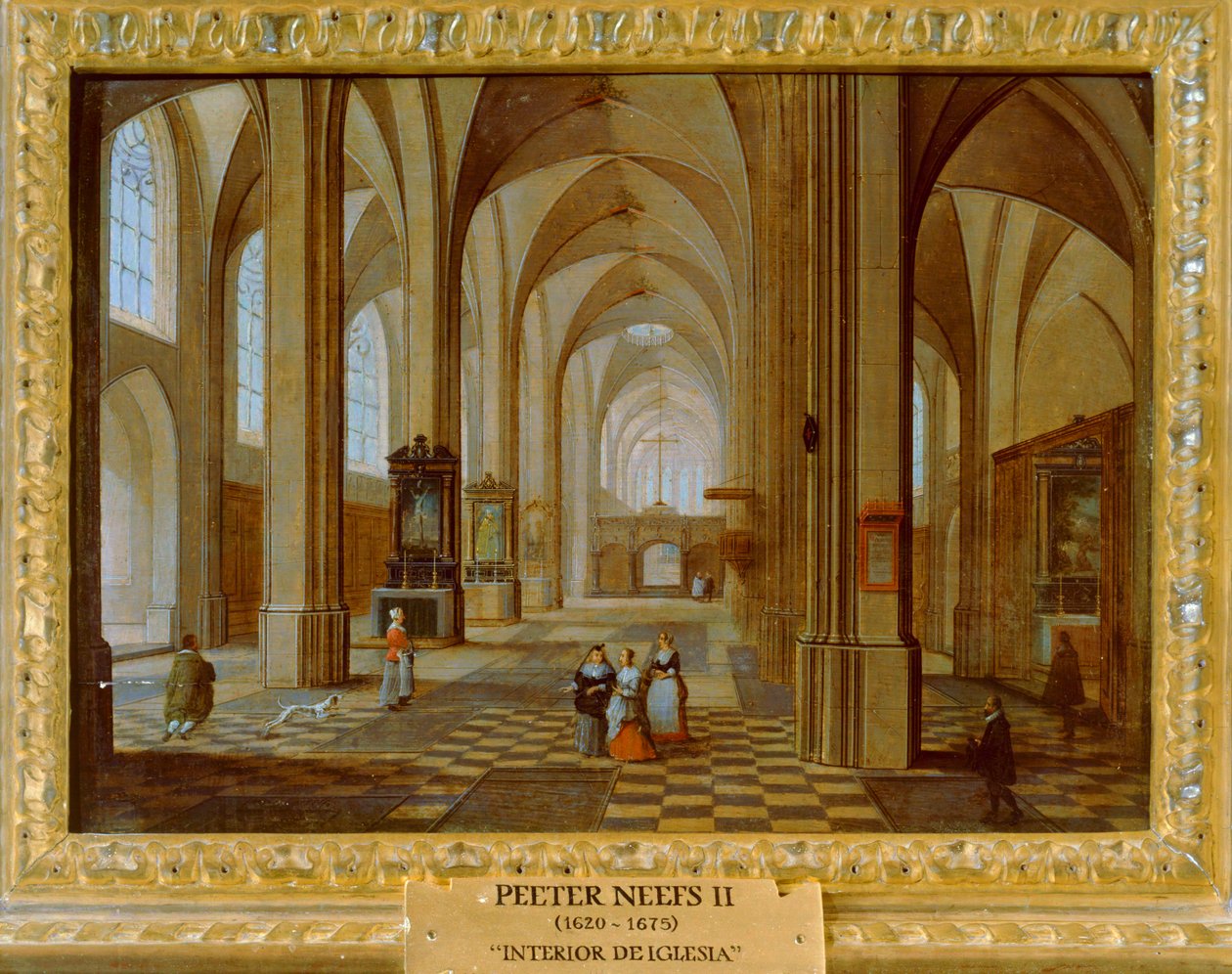 Interior de uma igreja de Pieter the Younger Neefs