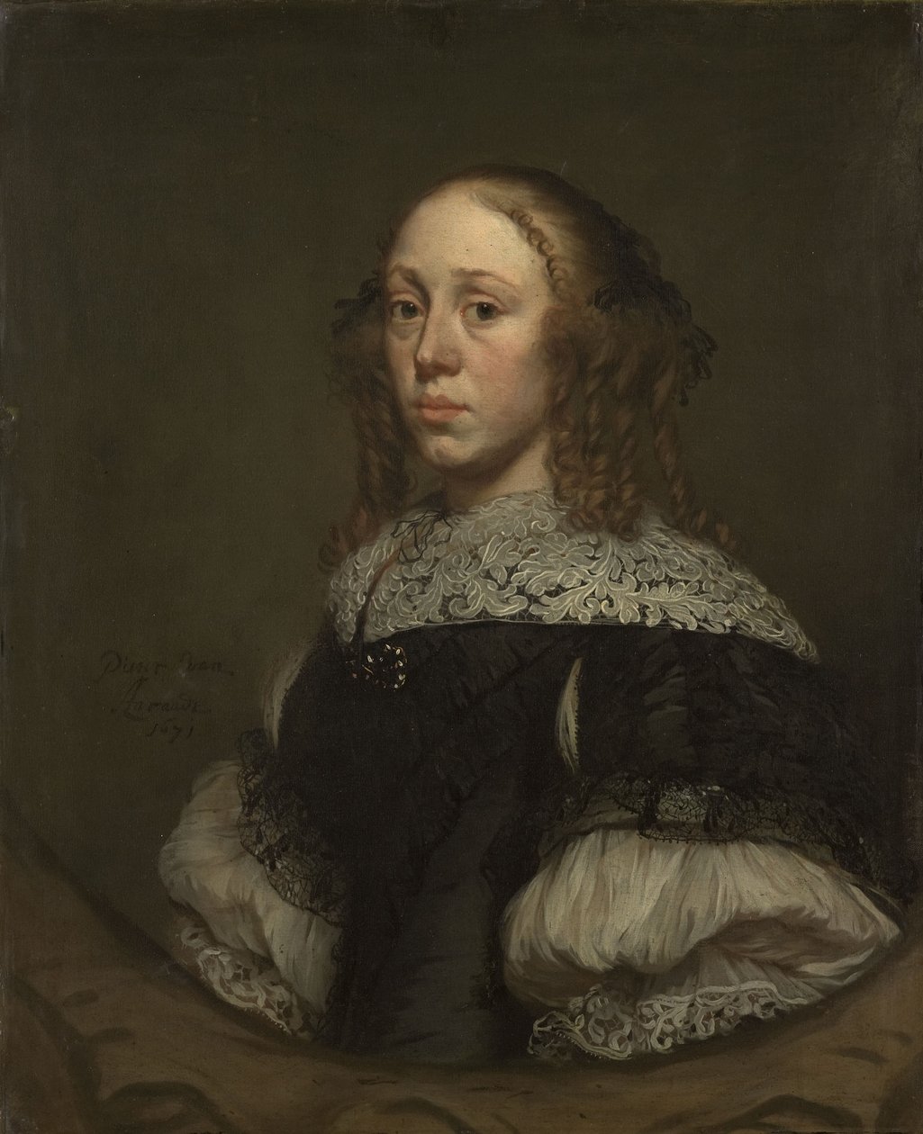 Retrato de uma mulher de Pieter van Anraedt