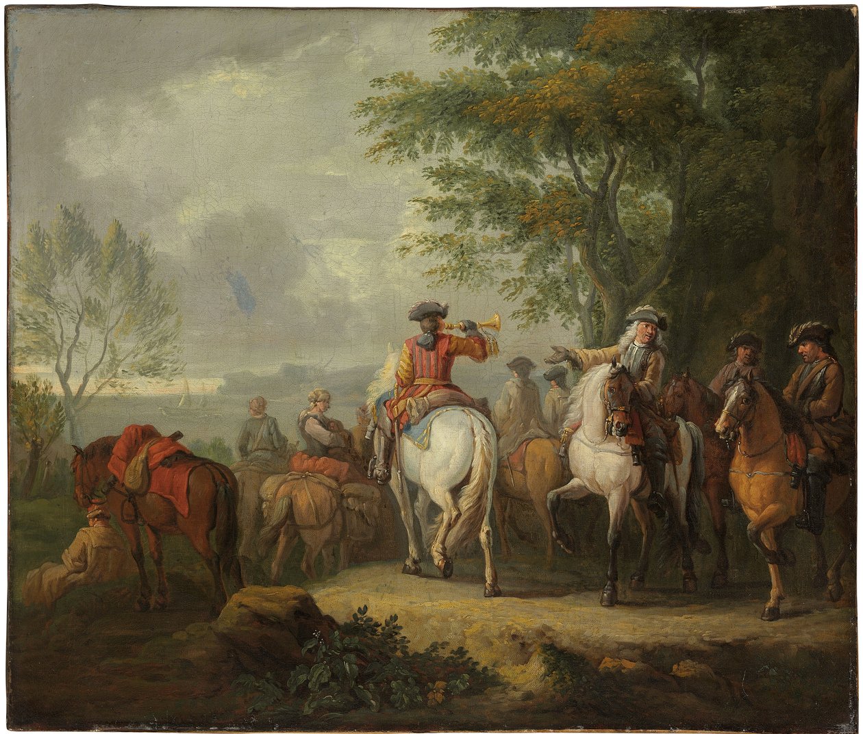 Cavaliers partindo em uma jornada de Pieter van Bloemen
