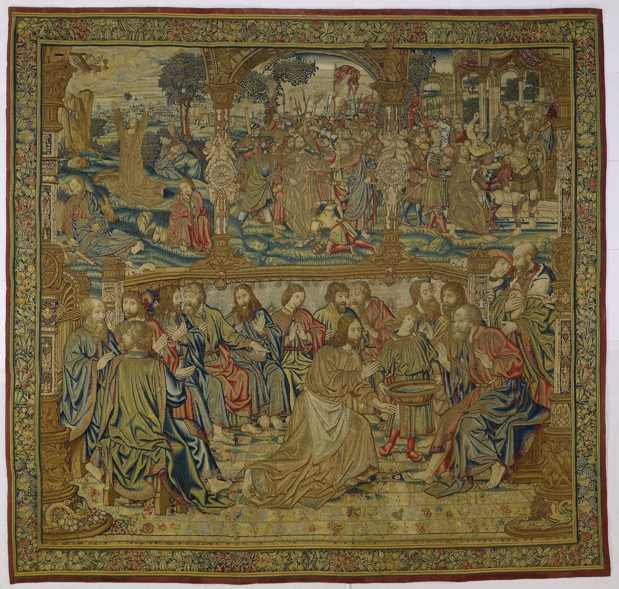 A lavagem dos pés A Paixão de Cristo (título da série) de Pieter van Edingen