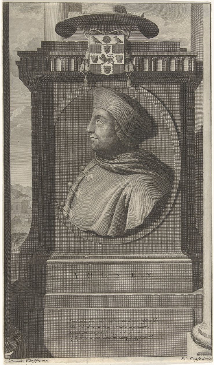 Retrato do Cardeal Wolsey de Pieter van Gunst