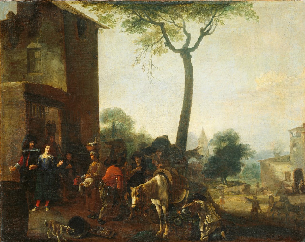 Colheita das vinhas de Pieter van Laer