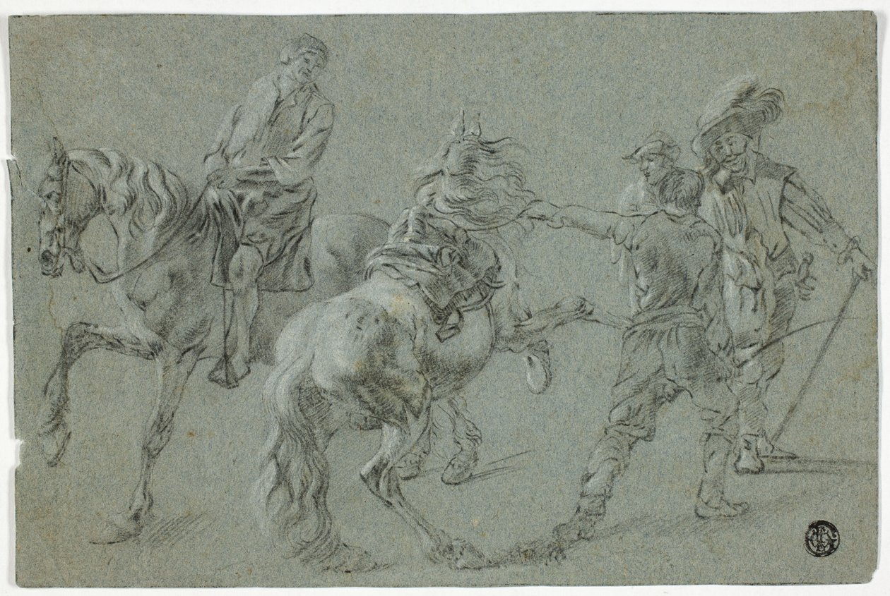 Escola de equitação de Pieter van Laer