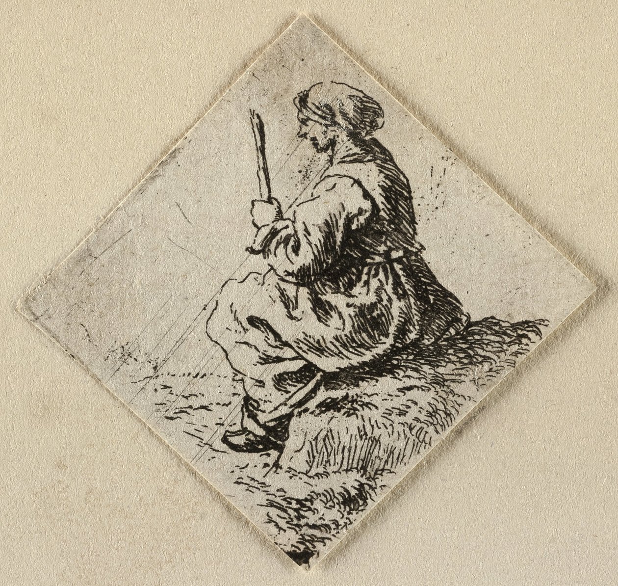 Mulher sentada de Pieter van Laer