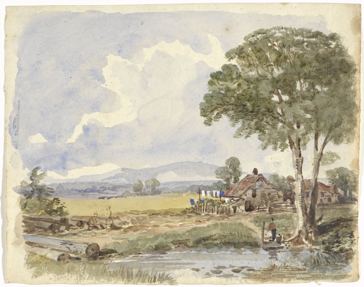 Paisagem com casa de campo de Pieter van Loon