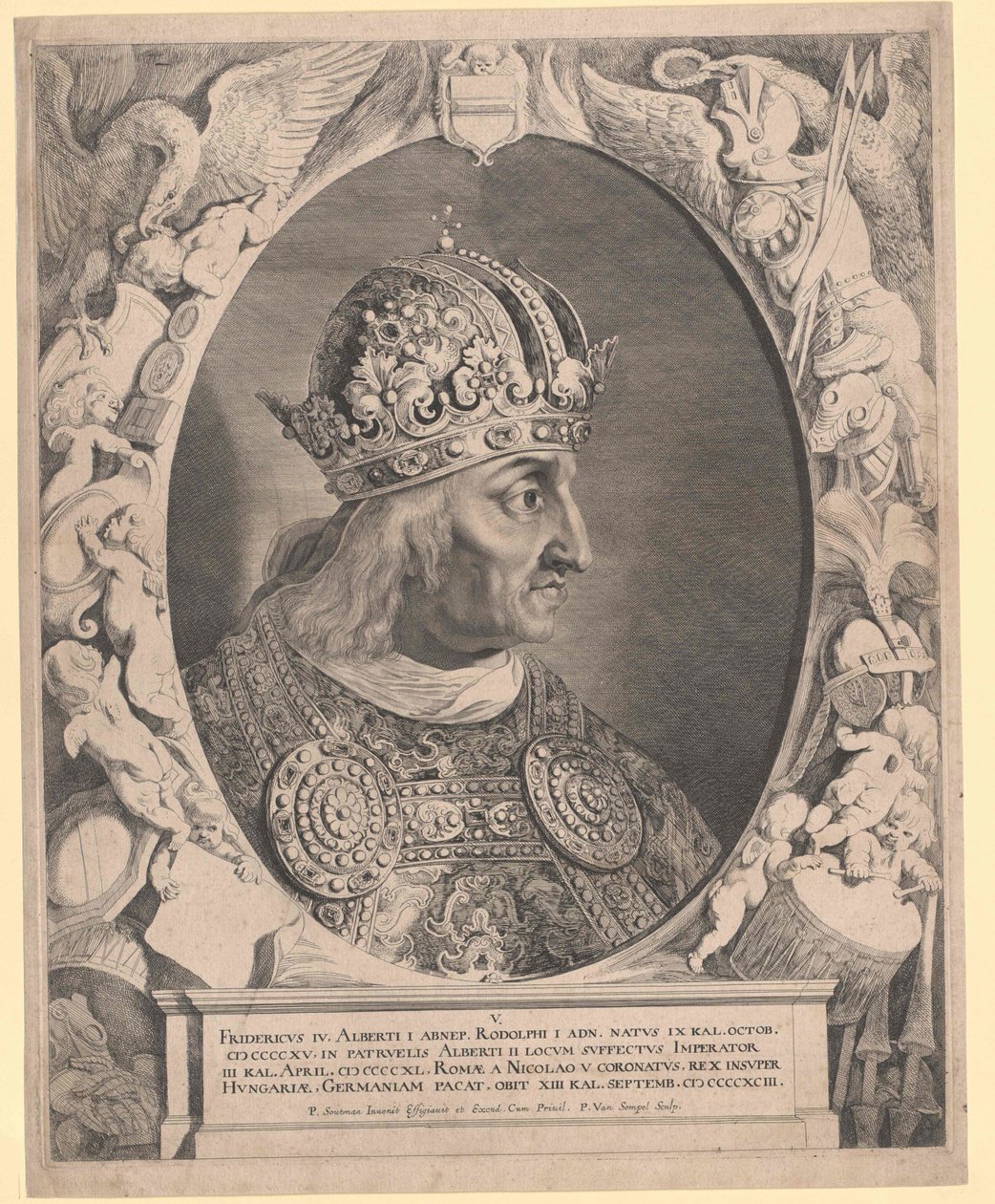 Sacro Imperador Romano Frederico III (impressão) de Pieter van Sompel