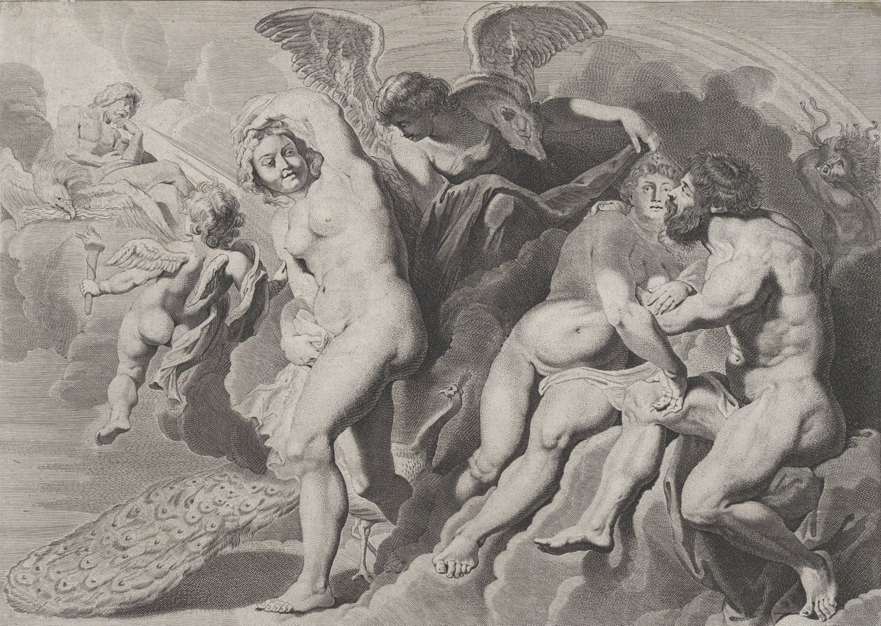 Ixion enganado por Hera, 1620-24. de Pieter van Sompel