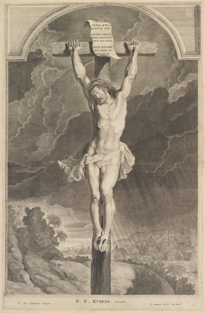 Cristo na cruz de Pieter van Sompel