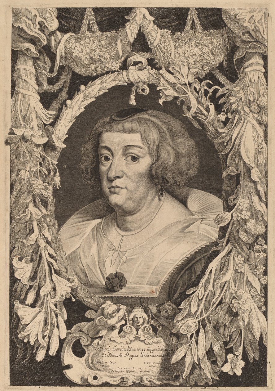 Maria de Médici de Pieter van Sompel and Pieter Claesz Soutman after Sir Anthony