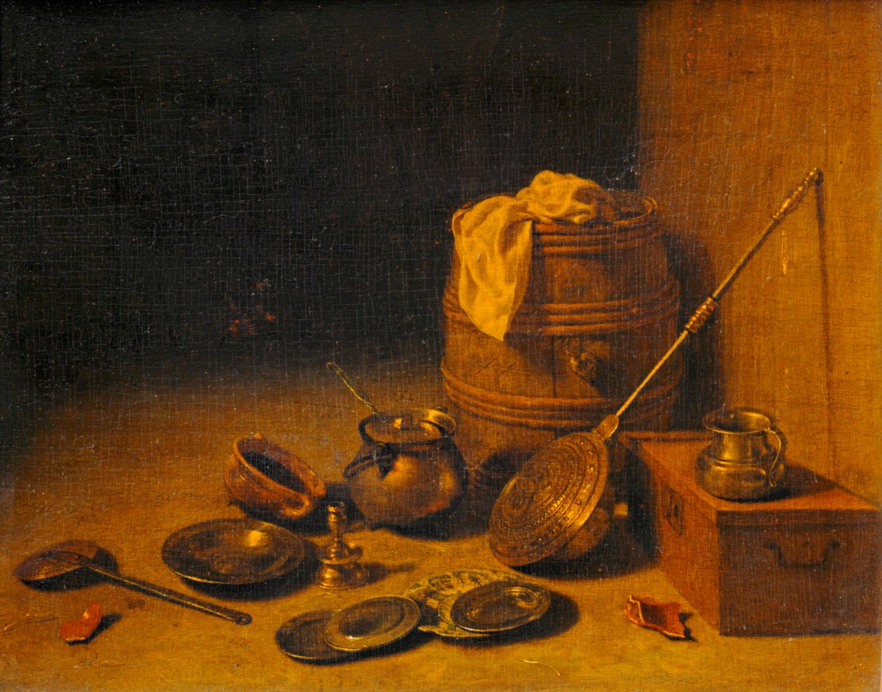 Utensílios de cozinha - Utensílios de cozinha ... de Pieter van den (c.1613 c.73) Bosch