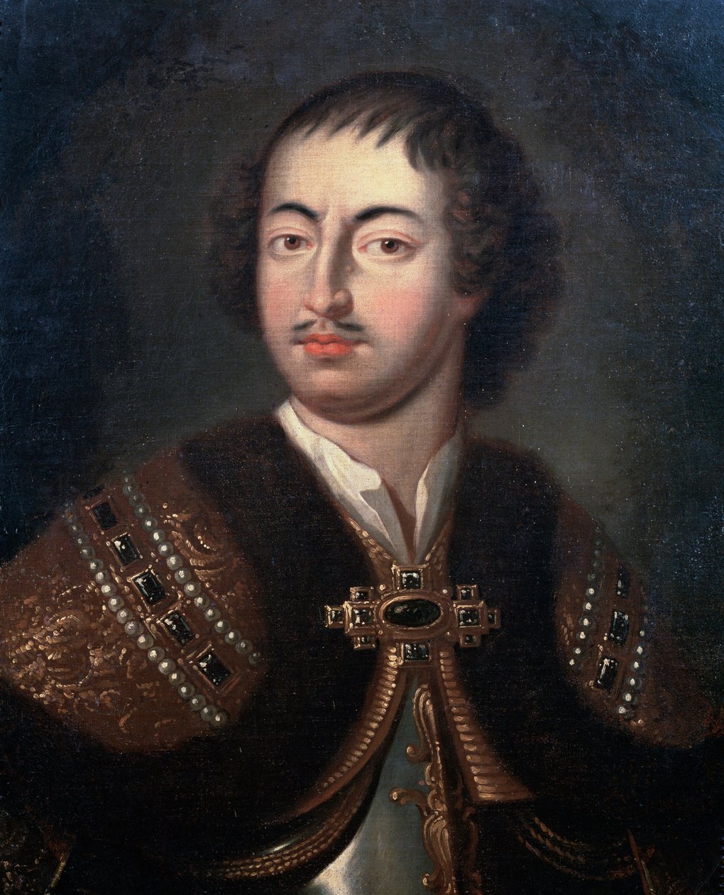 Retrato do imperador russo Pedro, o Grande (pintura de Pieter van der (after) Werff
