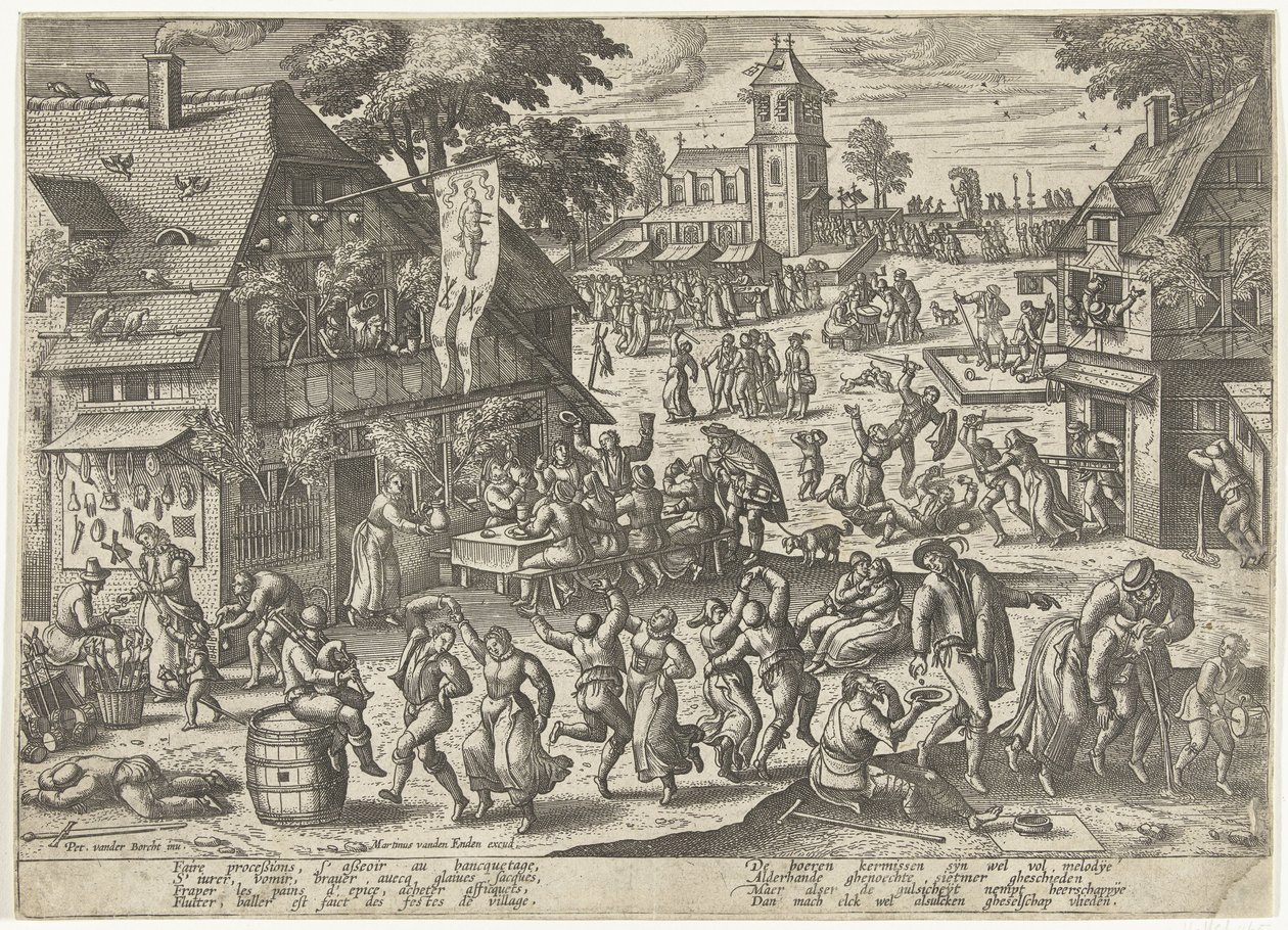 Festa da Guilda de São Sebastião de Pieter van der Borcht (I)