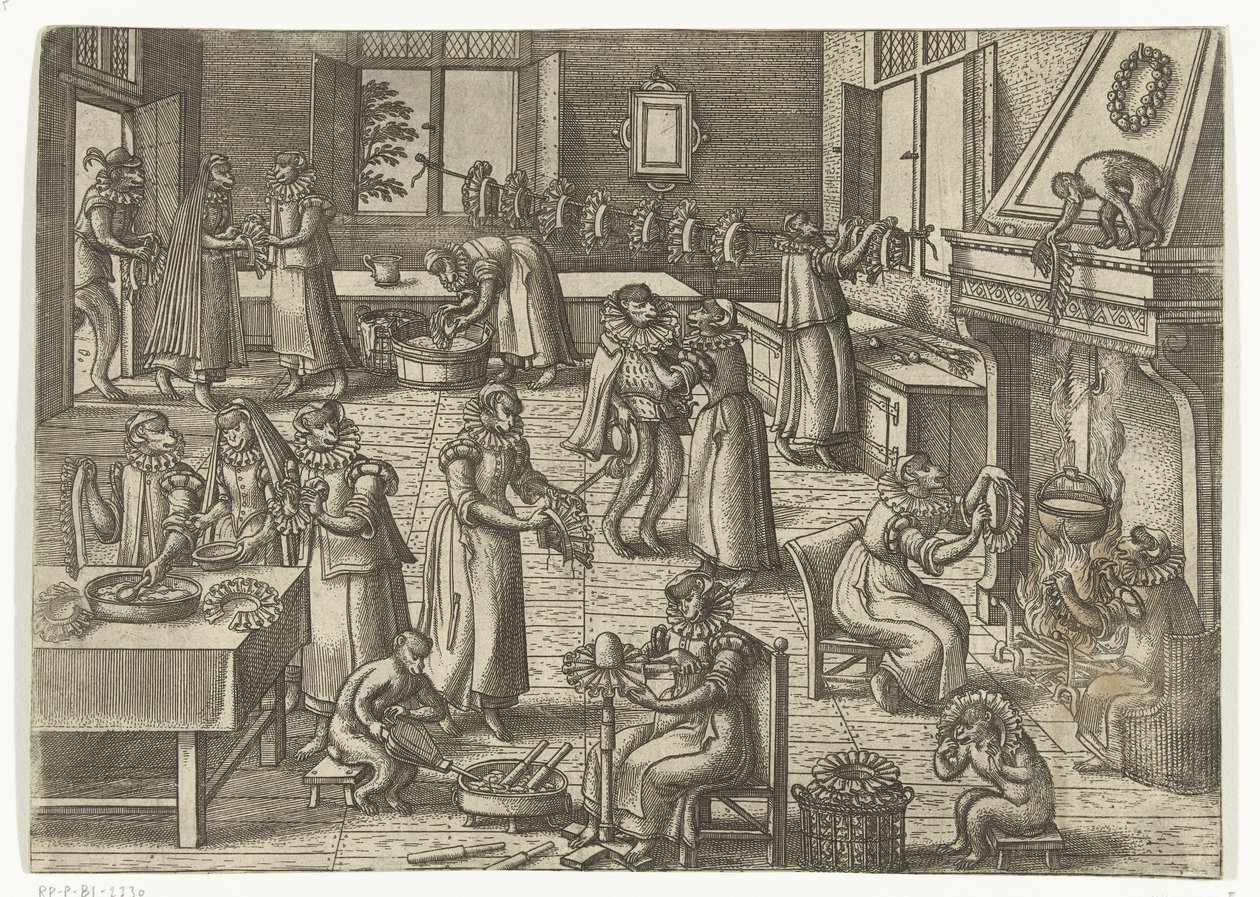 Kragenatelier
Apenspel (título da série) de Pieter van der Borcht (I)