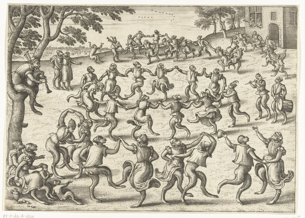 Rondanos Apenspel (título da série) de Pieter van der Borcht (I)