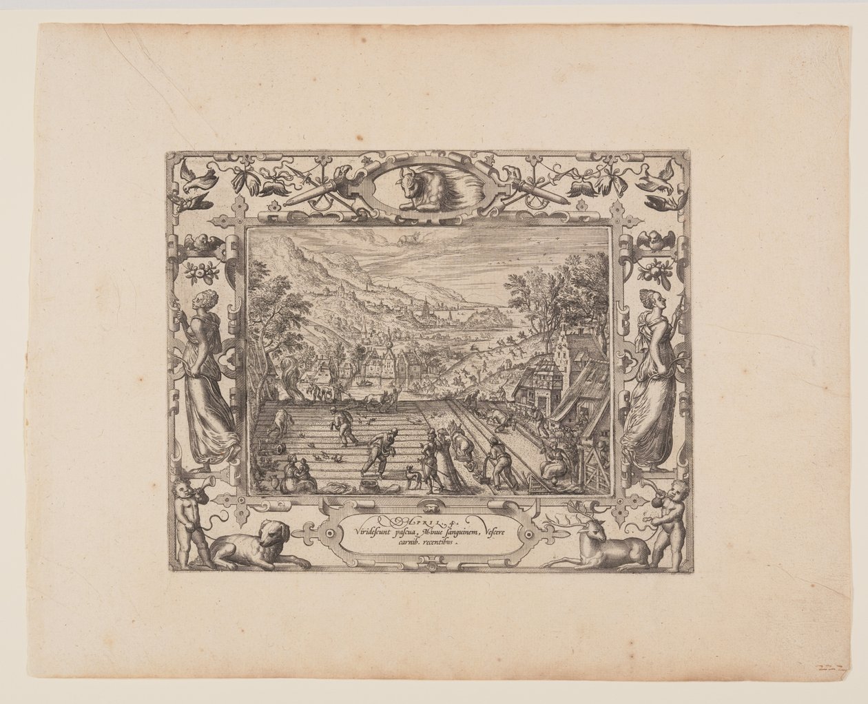 abril, de Os Doze Meses de Pieter van der Borcht