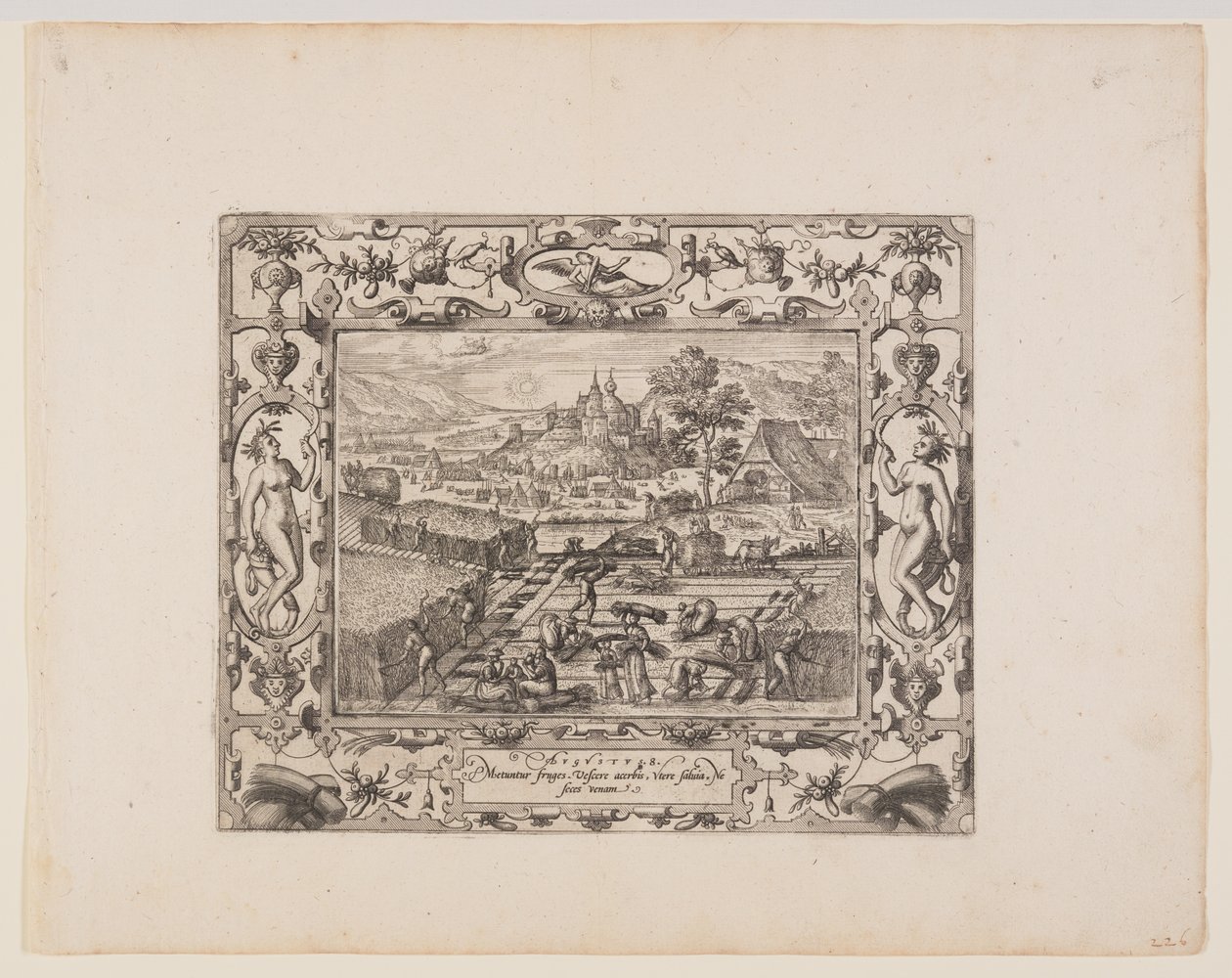 agosto, de Os Doze Meses de Pieter van der Borcht