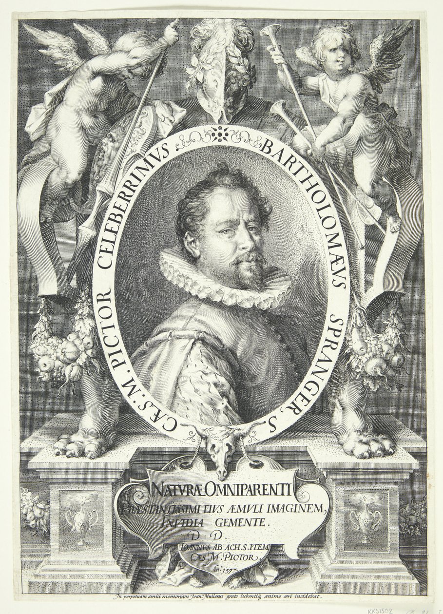 Deus aparece a Abraão na forma de um anjo, e Abraão parte de Pieter van der Borcht