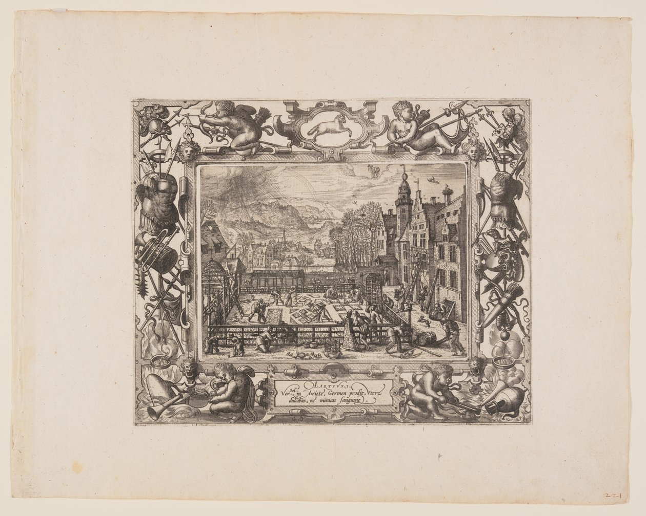 março, de Os Doze Meses de Pieter van der Borcht