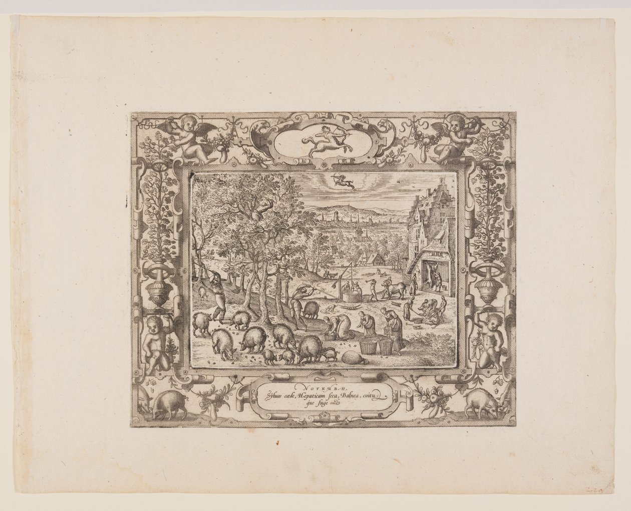 novembro, de Os Doze Meses de Pieter van der Borcht