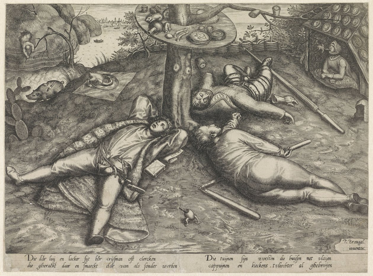 preguiça de Pieter van der Heyden (attributed to)