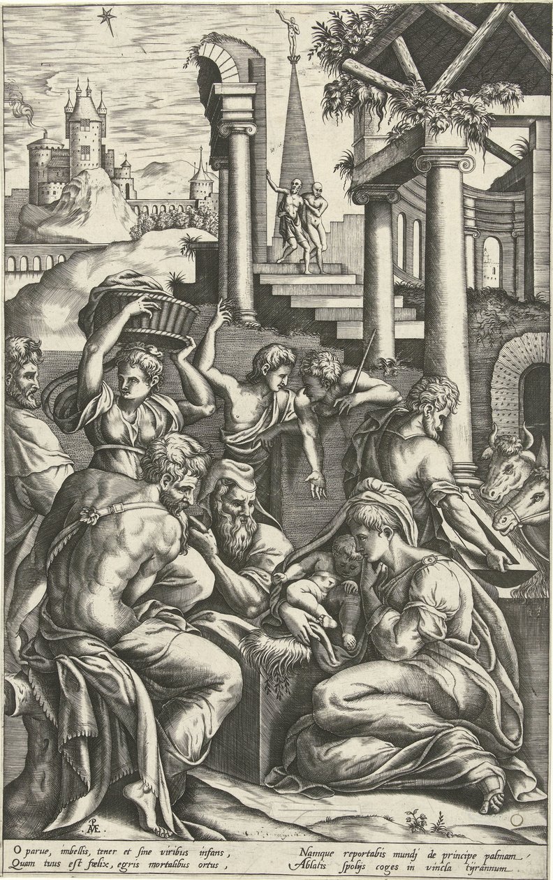 Adoração pelos pastores de Pieter van der Heyden