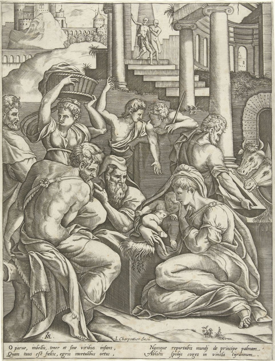 Adoração pelos pastores de Pieter van der Heyden