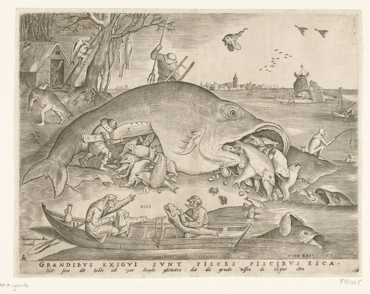 Andorinha Peixe Grande Peixe Pequeno
Os peixes grandes comem os peixes pequenos de Pieter van der Heyden