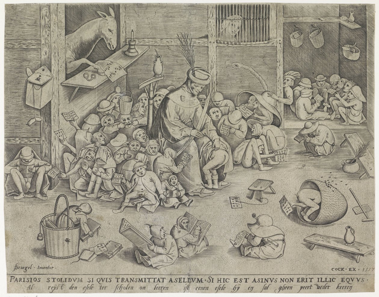 O burro na escola de Pieter van der Heyden