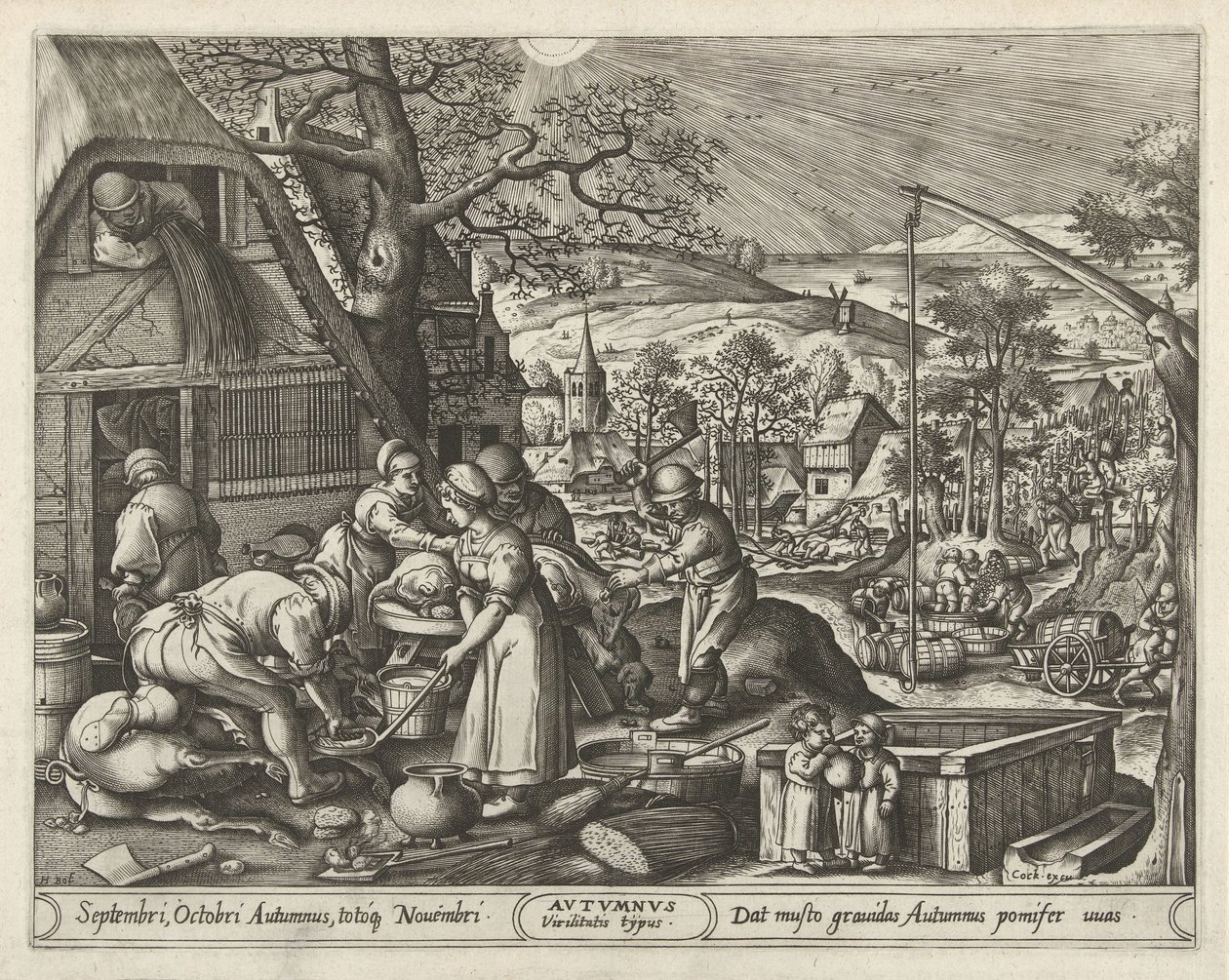 Outono
Outono (título sobre o objecto)
As quatro estações (título da série) de Pieter van der Heyden