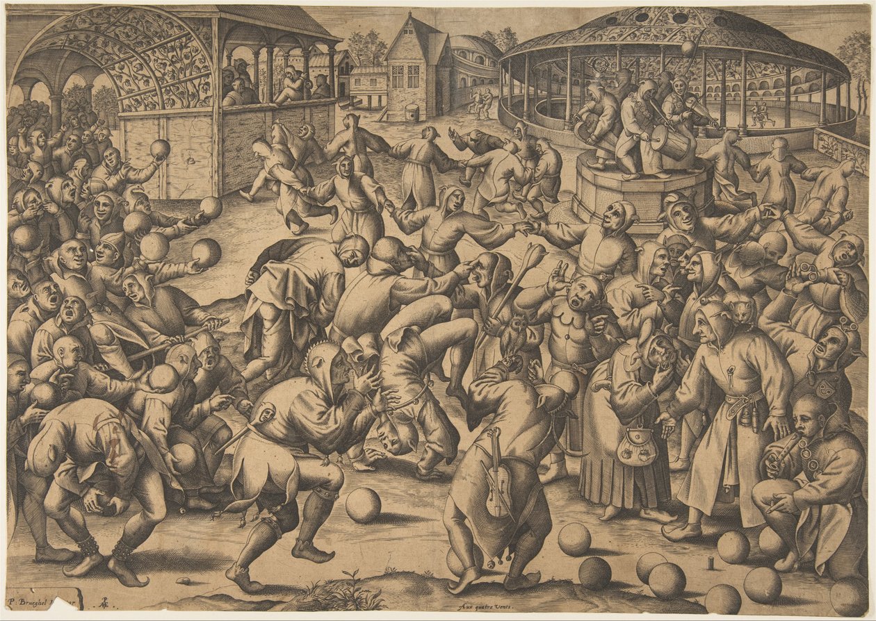 O Festival dos Loucos, depois de 1570. de Pieter van der Heyden