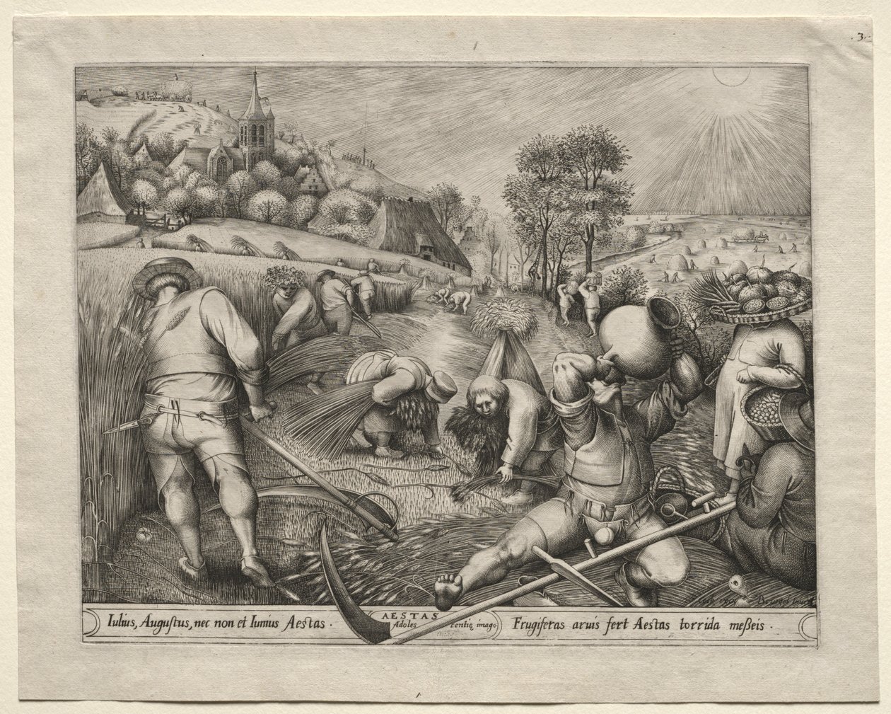 As quatro estações: verão, 1570. de Pieter van der Heyden