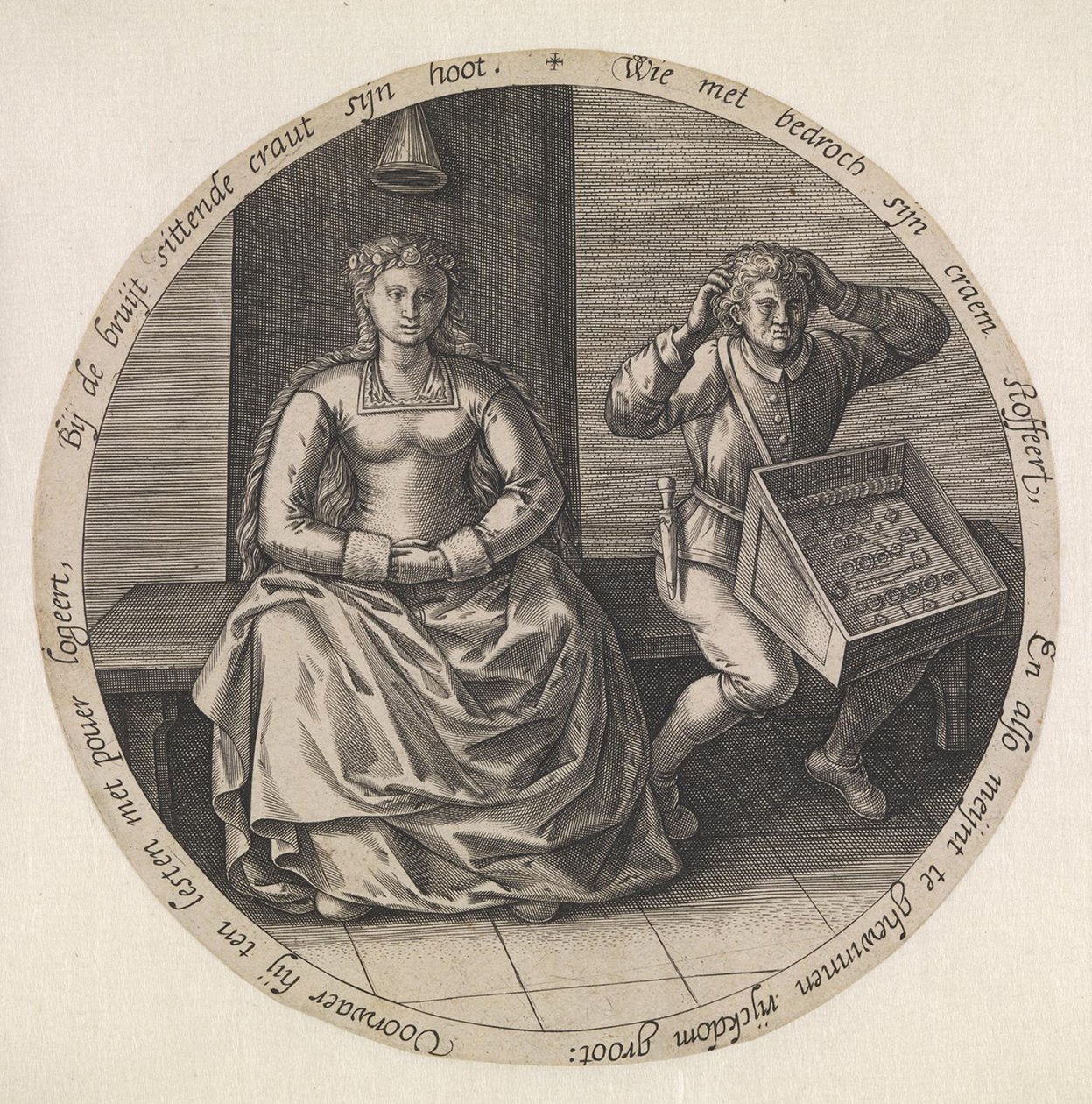 O mascate despreocupado de Pieter van der Heyden