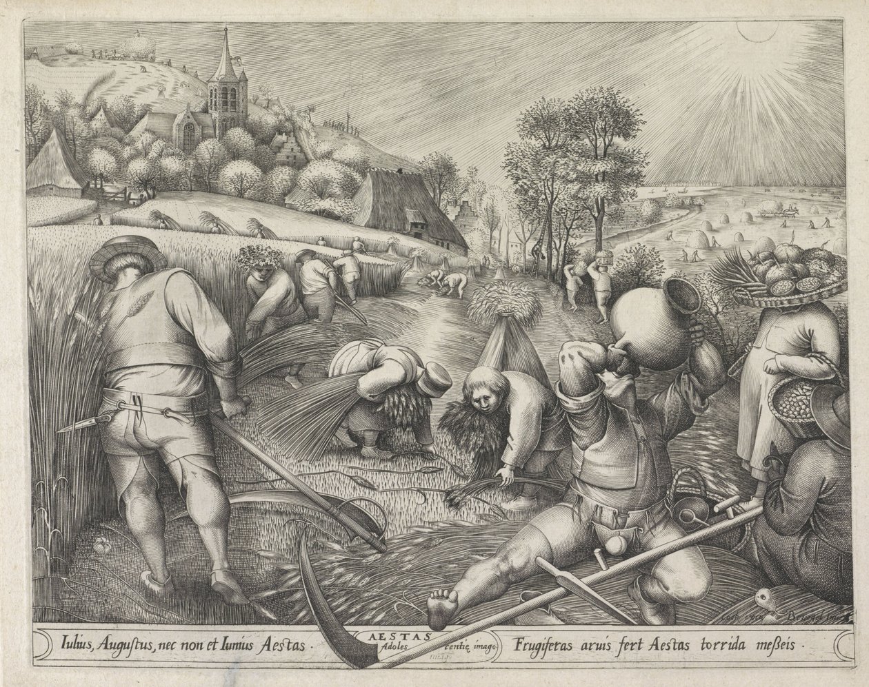 Verão Aestas (título no objeto) As Quatro Estações (título da série) de Pieter van der Heyden