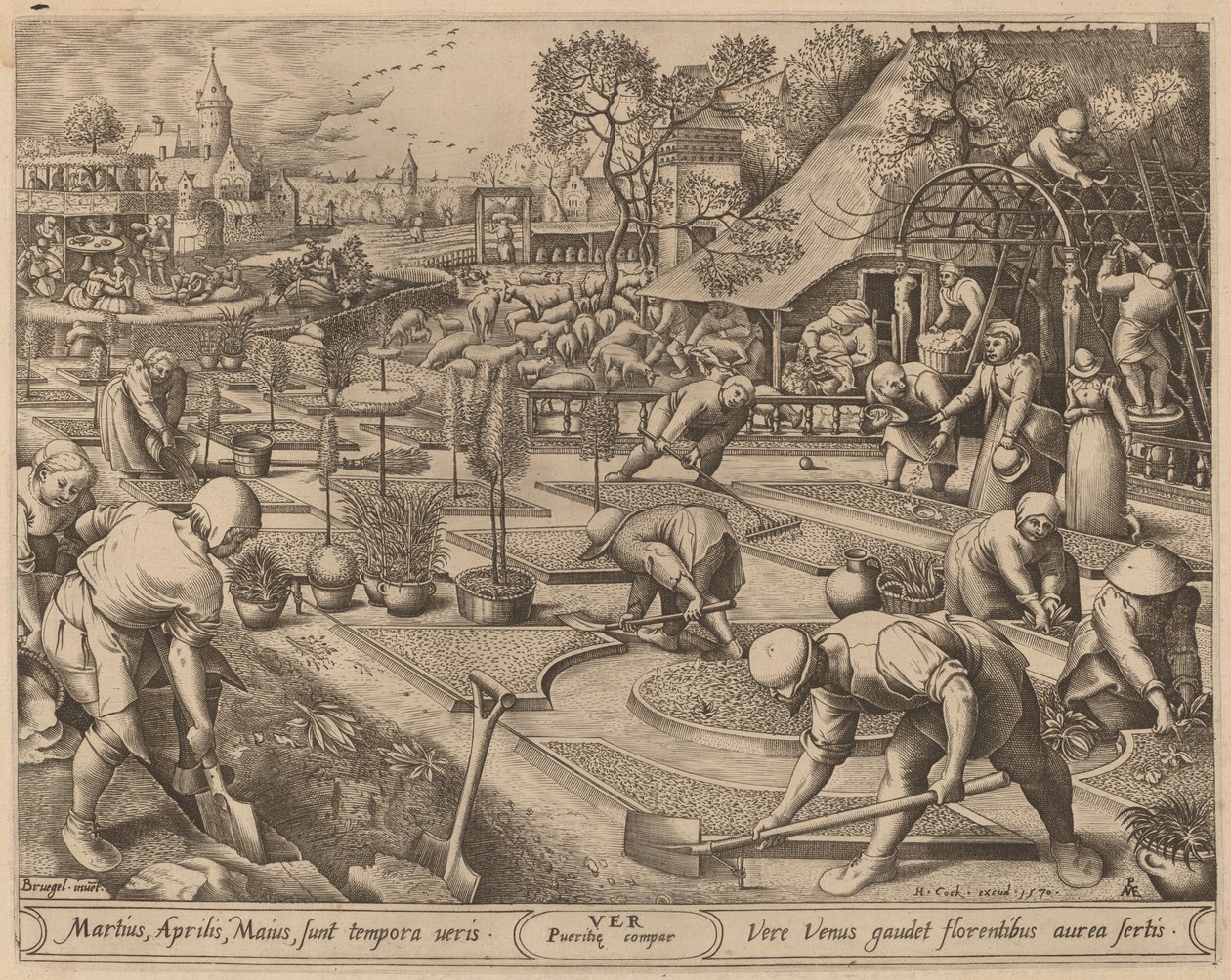Primavera de Pieter van der Heyden after Pieter Bruegel the Elder