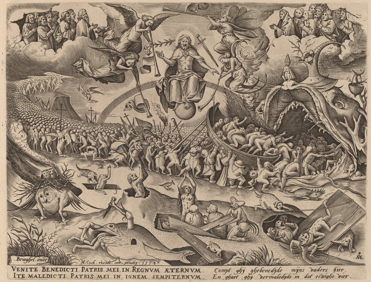 O Juízo Final de Pieter van der Heyden after Pieter Bruegel the Elder