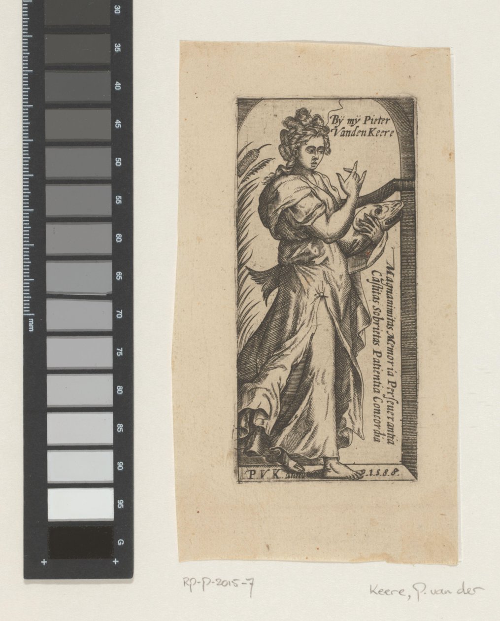 Personificação feminina da virtude (?) de Pieter van der Keere