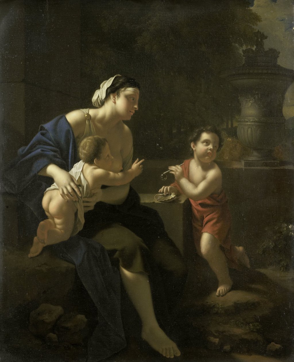Sopro de Bolhas de Pieter van der Werff (attributed to)
